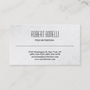 Simple Black White Grey Pattern Business Card
