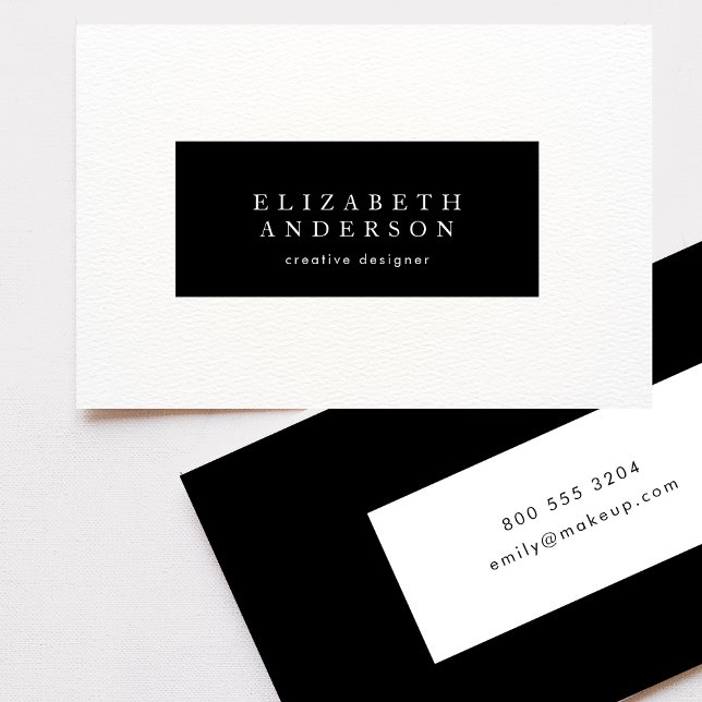 Simple Black & White Modern Lawyer Letterhead Business Card (Creator Uploaded)