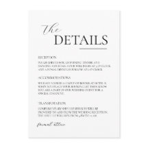 Simple Black & White Modern Minimalist Wedding