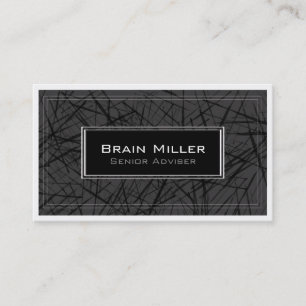 Simple Black White Modern Professional Business Card