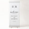 Simple Black White Monogram Wedding Welcome