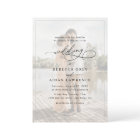 Simple Black & White Overlay Photo Wedding