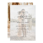 Simple Black & White Overlay Photo Wedding