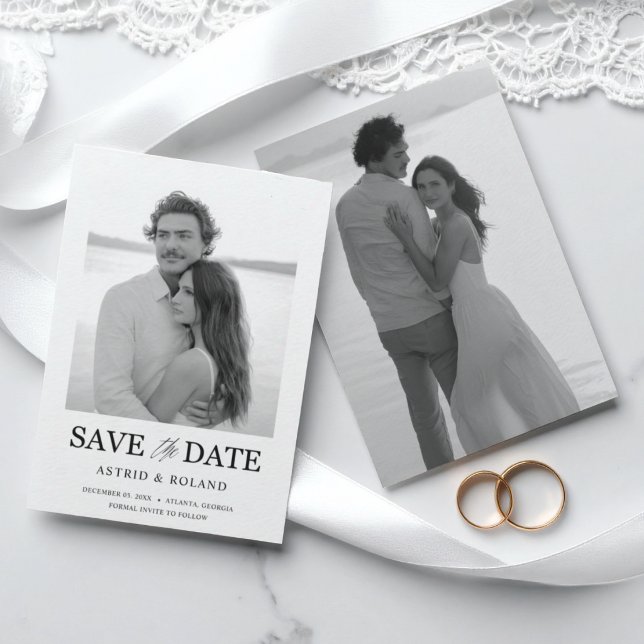  Simple Black & White Photo Save the Date (Creator Uploaded)