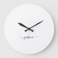 Simple black white script name