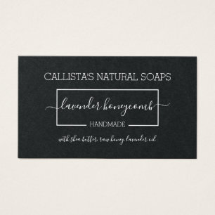 Simple Black White Soap Packaging Product Label