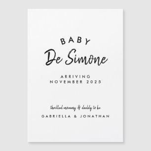 Simple Black White Typogrpahy Pregnancy