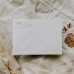 Simple Black & White Wedding Return Address<br><div class="desc">Invite family and friends with this classic minimalist wedding invitation. Personalise this elegant wedding invitation by adding names, date, time, venue and other event details. To change details, click «Details». To move the text or change the size, font, or colour, click «Edit using Design Tool». Designed to coordinate with for...</div>