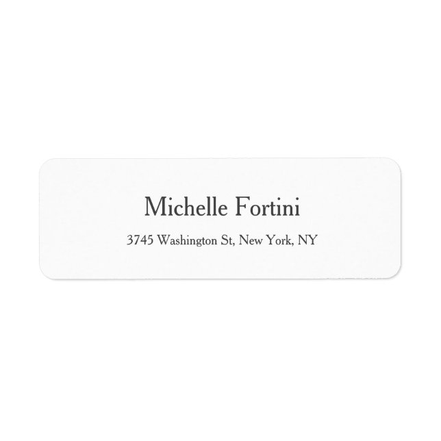 Simple Black & Wihte Modern Minimalist Style Chic (Front)