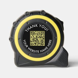 Simple Black Yellow QR Code Promo Business Website 1