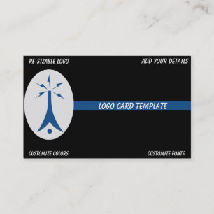 Simple Blue Aeronautical Chart Pilot Drone Business Card