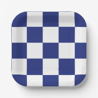 Simple Blue and White Chequered Pattern
