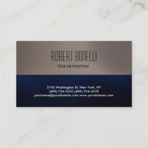 Simple Blue Beige Business Card