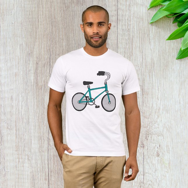 Simple Blue Bicycle Retro Bike T-Shirt (Creator Uploaded)