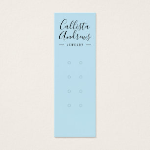 Simple Blue Black Multiple Earring Display Card