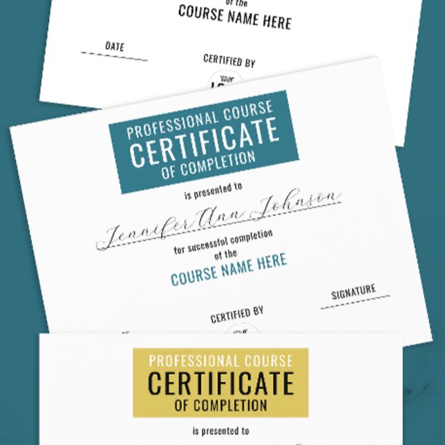 Simple Blue Certificate Of Completion Achievement (Creator Uploaded)