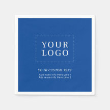 Simple Blue Custom Business Logo Promotional