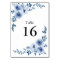 simple blue floral frame wedding