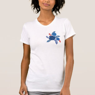 Simple blue flowers vector design T-Shirt