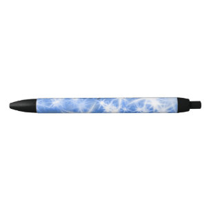 Simple blue glitter sparkle stars add your text black ink pen