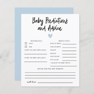 Simple Blue Heart Baby Predictions & Advice 