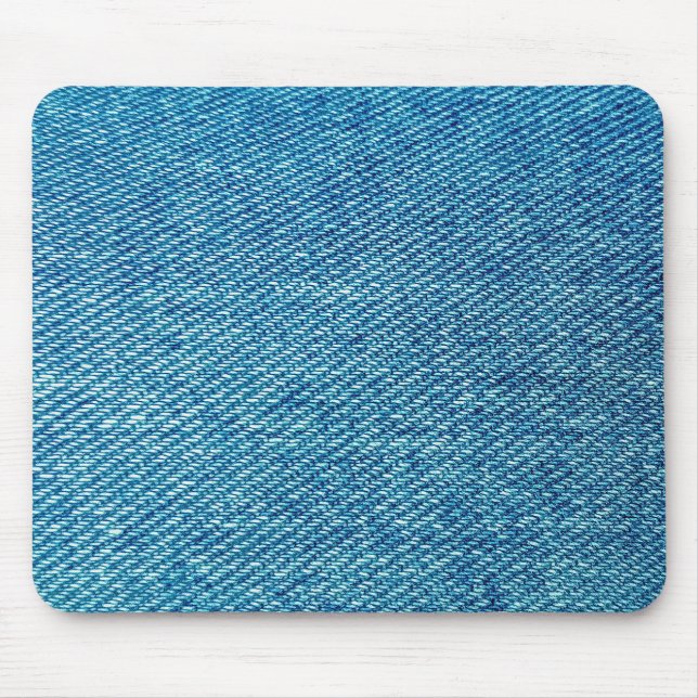 Simple Blue Jeans Denim Textile Texture | Mouse Mat (Front)