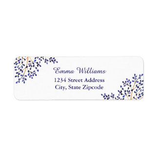 Simple Blue Nature Address Labels
