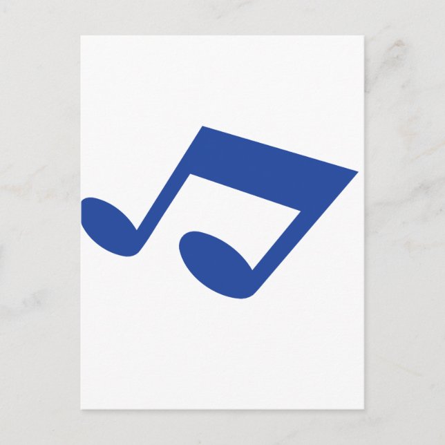 Simple blue note postcard (Front)