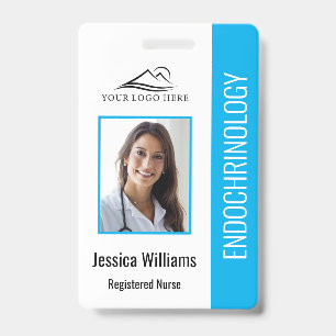 Simple Blue Nursing ID Badge