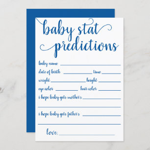 Simple Blue Prediction Cerulean Keepsake Card
