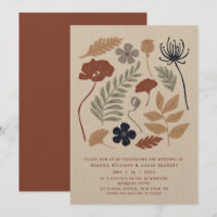 Simple Blue Redwood Flowers Floral Modern Wedding