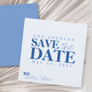 Simple Blue something blue  Save The Date