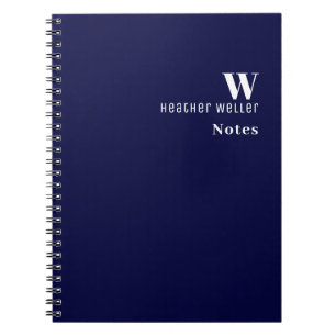 Simple Blue Spiral Photo Notebook