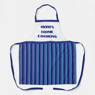 Simple Blue Stripe Mum's Home Cooking Apron