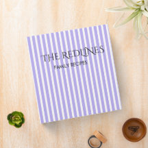 Simple Blue Striped   Family Recipes