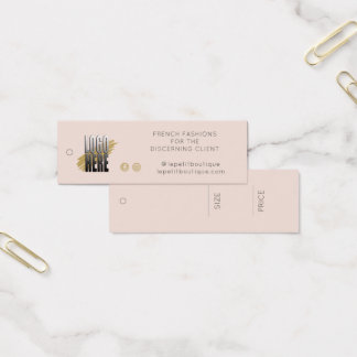 Simple Blush Logo  Clothing Price Tag