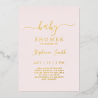 Simple Blush Pink Baby Shower real