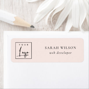 Simple Blush Pink Custom Promotional Business Logo