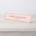 Simple Blush Pink Pastel Light Name Title