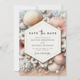 Simple Boho Beach Wedding Save The Date