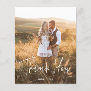 Simple Boho BUDGET Heart Script Photos Thank You