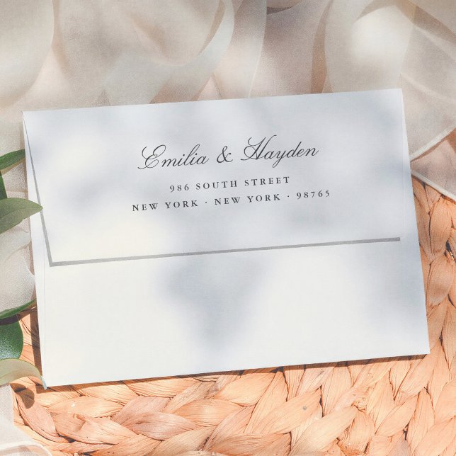 Simple Boho Minimalist Monogram Wedding Envelope (Creator Uploaded)