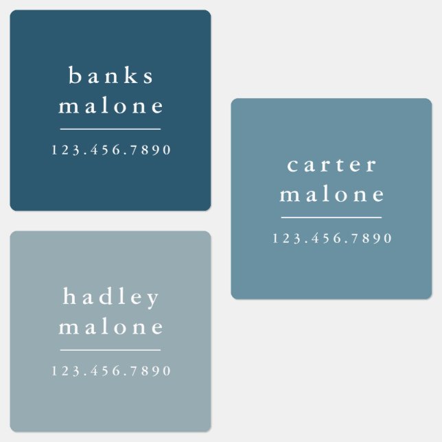 Simple Boho Rainbow Kids Waterproof Name Labels (Group)