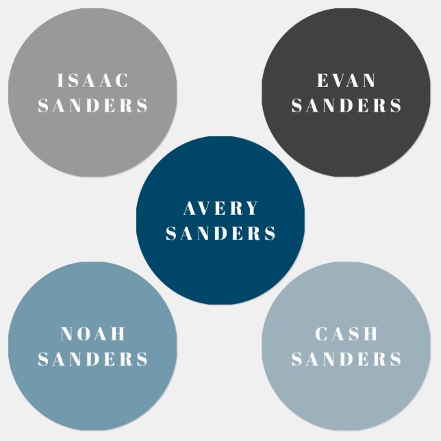 Simple Boho Rainbow Waterproof Clothing Name (Group)