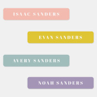 Simple Boho Rainbow Waterproof Name