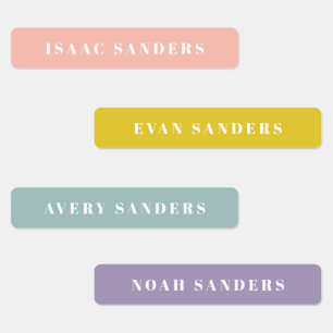 Simple Boho Rainbow Waterproof Name