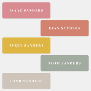 Simple Boho Rainbow Waterproof Name