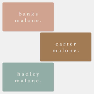 Simple Boho Rainbow Waterproof Name