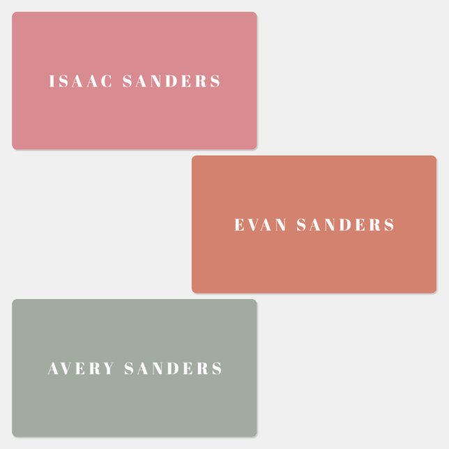 Simple Boho Rainbow Waterproof Name (Group)