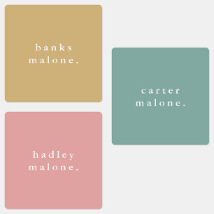 Simple Boho Rainbow Waterproof Name